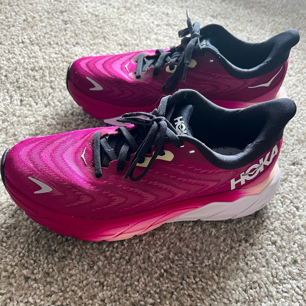 Pink Hoka sneakers!